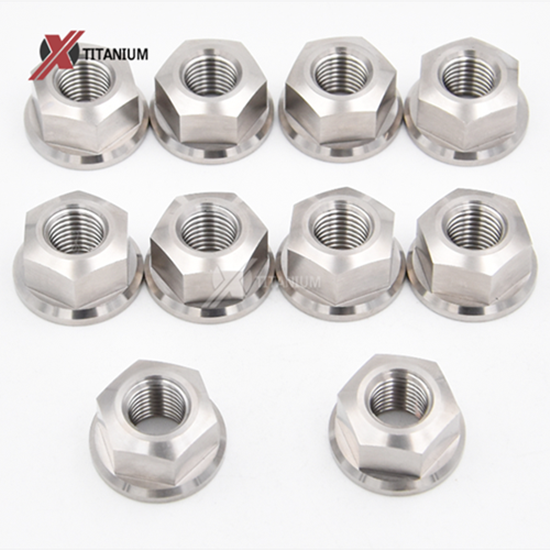 Customized Titanium Flange Nuts M10X1.25